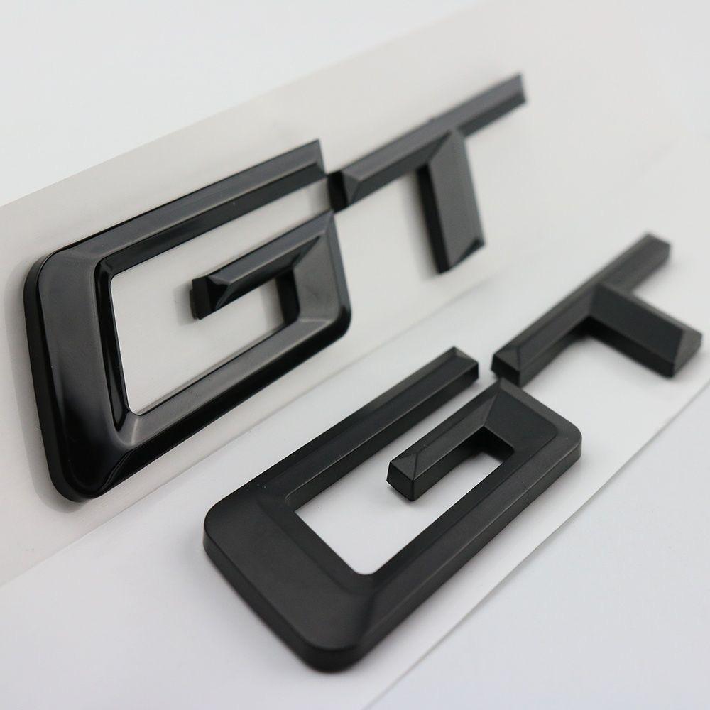 3D ABS Logo GT Emblem Letters Badge Car Rear Trunk Sticker for BMW F34 E36 E46 F07 G32 650 535i 630i 3 5 6 Series GT Accessories