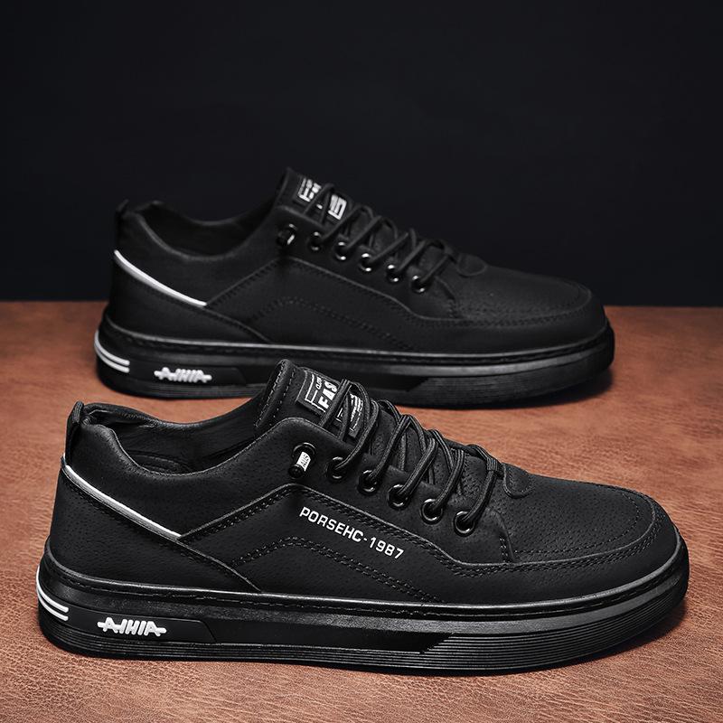 

Модные унисекс-парные мужские кроссовки для бега на открытом воздухе, новые женские кроссовки из вулканизированной кожи 2024 года, повседневные кроссовки на плоской подошве для Zapatillas Hombre 44 чёрный