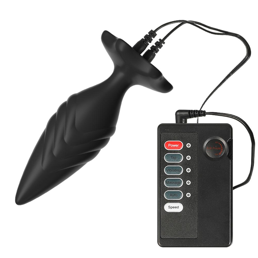 Electric Shock Butt Anal Plug Male Prostate Massager Orgasm Stim Masturbator Vaginal Stimulator Anus Expansion Adult Sex Toys