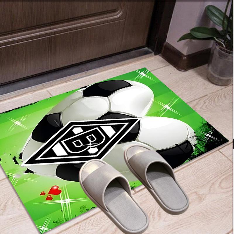 Borussia Monchengladbach Pattern Rug, Indoor/Outdoor Mat, for Picnic, Gameroom, Bedroom, Office, Living Room, Home Decor Carpet, Birthday Gift