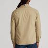 Polo Ralph Lauren Ss23 Solid Color Logo Embroidered Zip Shirt Men Shirts Khaki MNPOWOV16821631-260