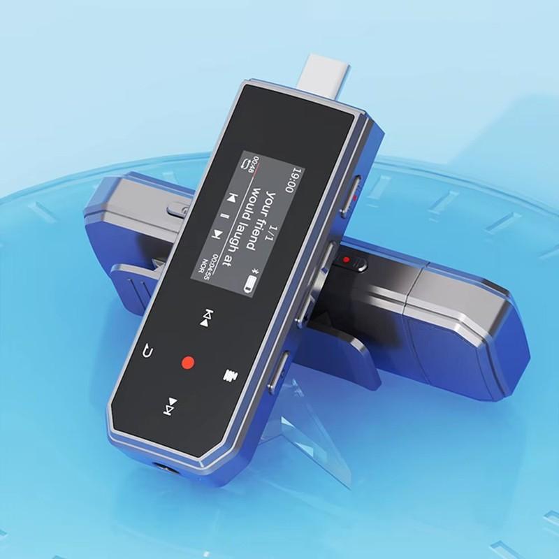 X80 USB MP3 Player Mini 64GB Touch Key Bluetooth 5.3 Sports Clip Music Player Support FM Radio Recorder E-Book Pedometer