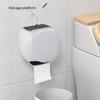 Punch-free Toilet Paper Holder Box Waterproof Storage Toilet Paper Storage Rack Paper Towel Kitchen Bathroom Storage Box