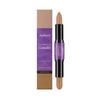Zephoco 2-in-1 Creme Highlight und Konturierung Doppelköpfiger Stick Bernstein Natürlich Verblendend Concealer Dreidimensionaler Make-up-Effekt