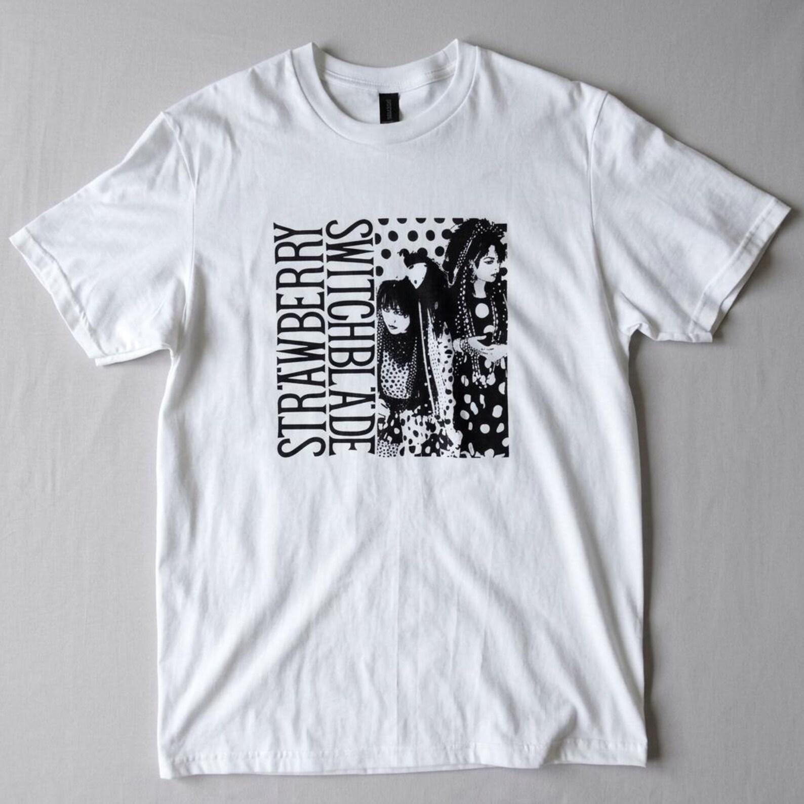STRAWBERRY SWITCHBLADE T shirt, 80s New Wave Tee Indie Pop Band Goth Shirt Vintage Style Graphic Unisex S