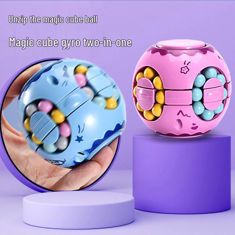 Magic Bean Gyroscope: Rotating Puzzle Toy for Kids
