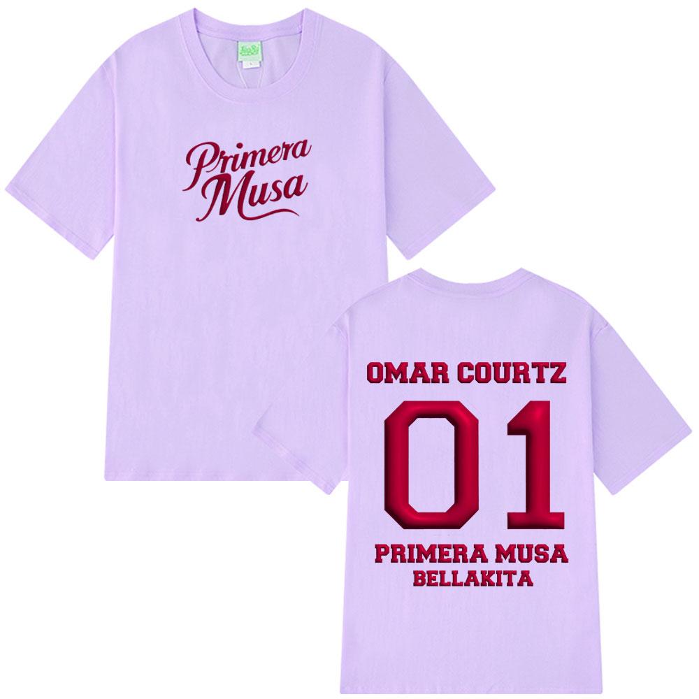 Rapper Omar Courtz Print Fashion Vintage Graphics Tshirt Men Women T-shirts Streetwear Loose Casual High Quality Cotton T-shirts