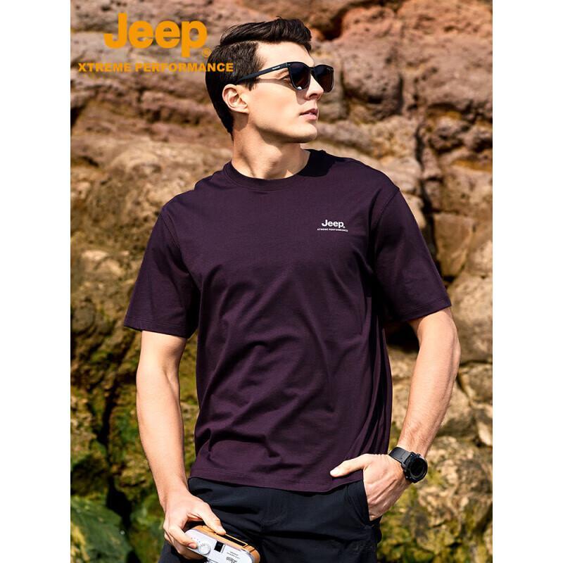 

Jeep Men s P520945002 Round Neck Cool-Touch T-Shirt L