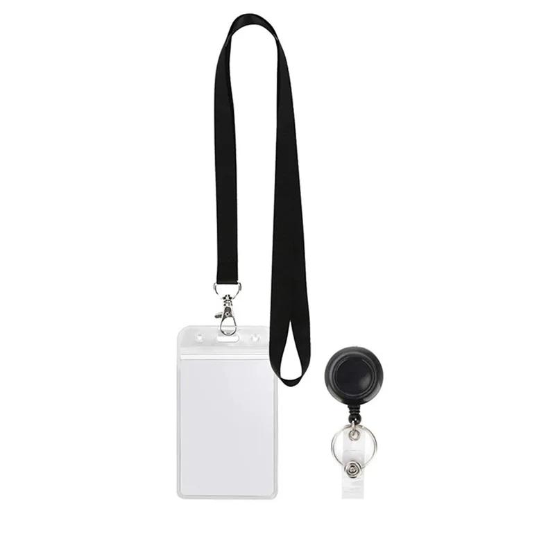 Name Card Holder Keychain Nurse Accessories Badges Set Lanyard ID Card Holder Neck Straps Nurse Business Card Holde Key Holder