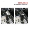 Luxury Black Carbon Fiber Car Gear Shift Handle Cover For Porsche Cayenne 15 17