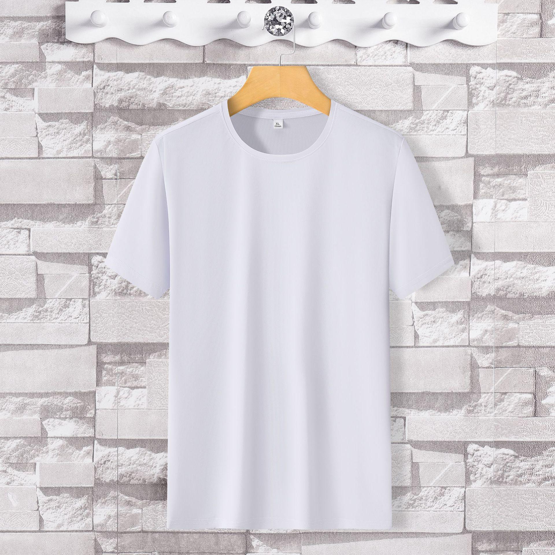Men s Summer Ice Silk Quick-Dry Breathable Short Sleeve T-Shirt for Outdoor Running XL