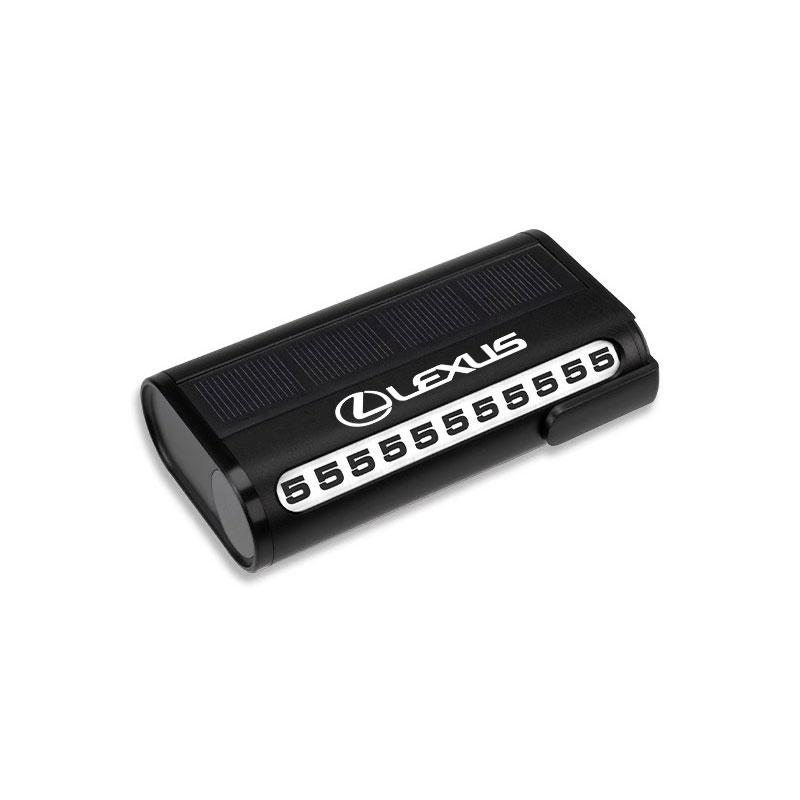 Night Light Car Parking Card Temporary Stop Number Plate For Lexus F-SPORT ES RX NX LS UX LM LX GX LC RZ IS CT GS RC HS SC TX YK4