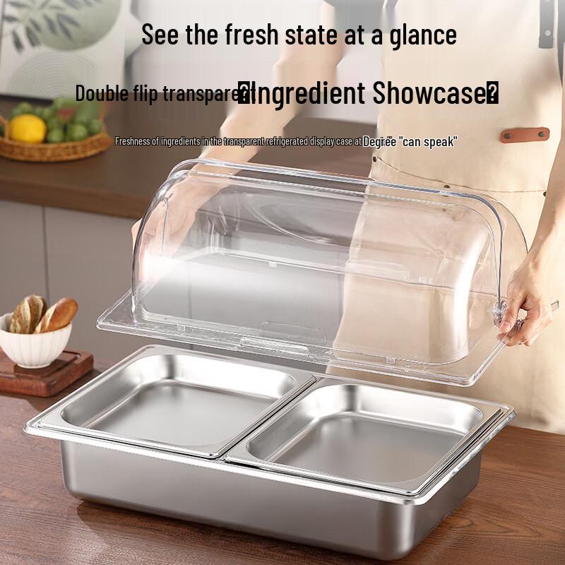201 Stainless Steel Commercial Divided Food Container