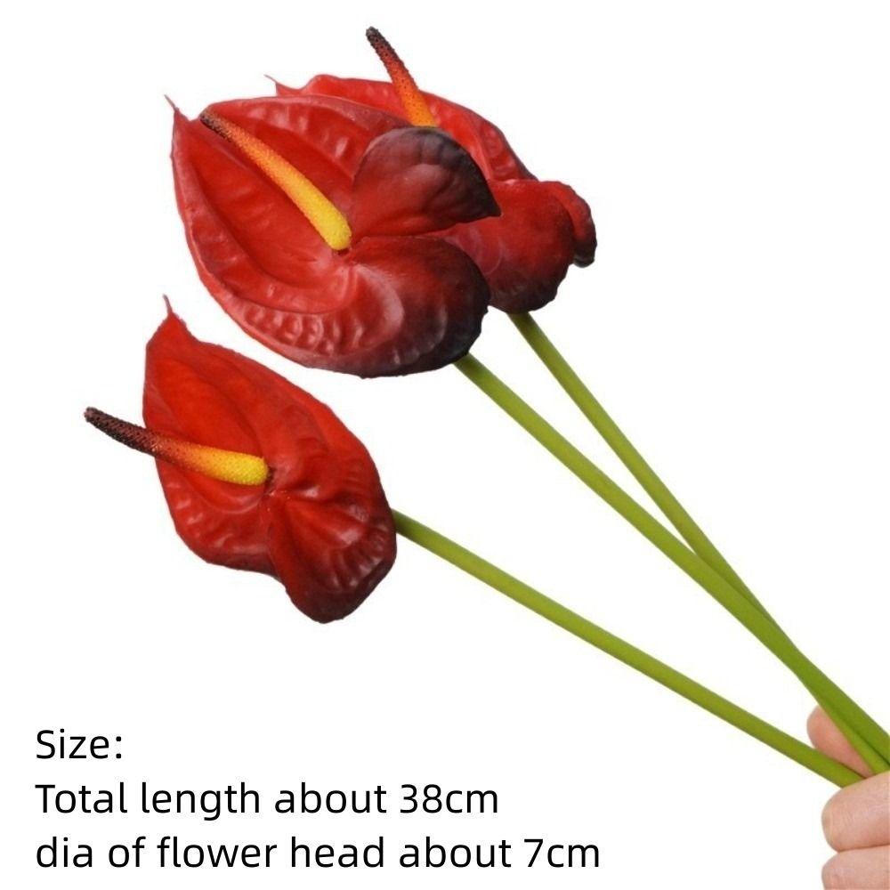 Wedding Background Artificial Anthurium Flower Home Decoration Party Floral Arrangement