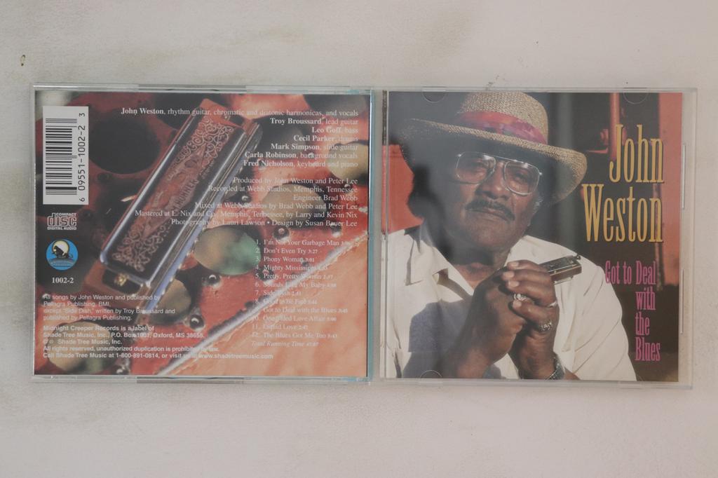 CD JOHN WESTON (3) - Got To Deal With The Blues 10022 Midnight Creepe 1997 US Blues Used