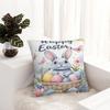 Happy Easter Square Pillow Cases Eggs Bunny Cushion Covers Awesome Decorative Pillowcase for Sofa 40*40cm