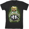 Looney Tunes Chrome Marvin The Martian Black T-Shirt Toddler Boy To Youth Boy