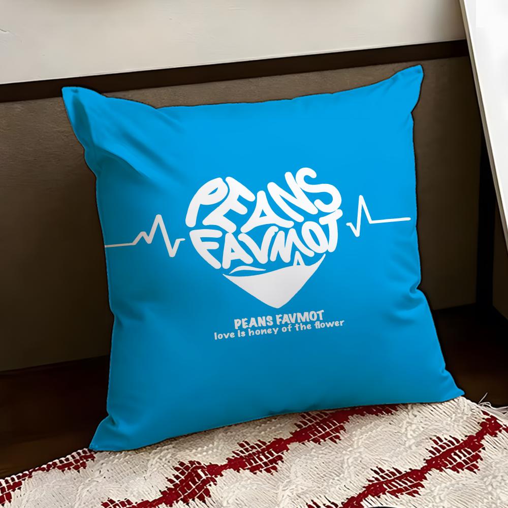 Creative love letters Cushion Cover Reversible Soft Durable Pillow Cover Home  Car MultiScene Use for Daily Comfort