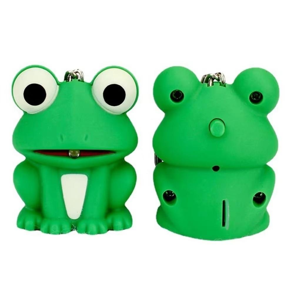 Sound Key Frosch Schlüsselanhänger Metallringe Cartoon Schlüsselanhänger Neuer Tier Schlüsselanhänger Taschendekoration