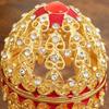 Zinc Zinc Alloy Material Egg-Shaped Box Enamel Color Trinket Box Ornament Storage Jar  Dresser Decorative
