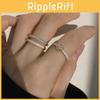 Stylish Heart-shaped Adjustable Ring For Women With Unique Double Layered Design