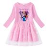 4 Color Kids Girls Kpop Mira Zoey Rumi Hunters Printed Mesh Dress
