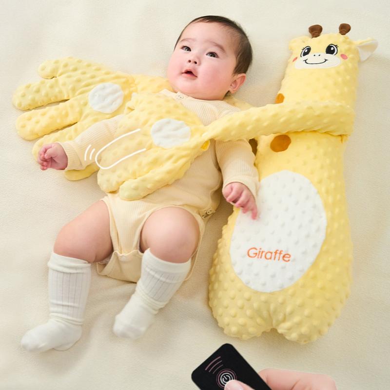Trendy Novorozenecký Komfortní Polštář: Mazlivá ruka - Dudlík ve stylu mazlivé ruky s jemným poklepáváním, skvělý pro zklidnění neklidných miminek v kterémkoli ročním období