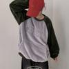 The Pink Oversized Fleece Lettering Embroidered Raglan Sweatshirt