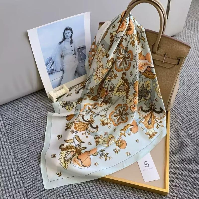 70 silk scarf square scarf high sense fashion versatile professional simulation silk small scarf versatile printed women's silk scarf