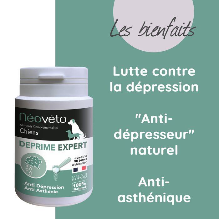 Complementary Food - Néovéto - DEPRIME EXPERT - Fights Canine Depression - For Dogs - 100% Natural