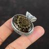 Ammonite Fossil Pendant Handmade Real Gemstone Pendant 925 Sterling Silver Pendant Very Pretty Vintage Pendant Amazing Jewelry Gift For Her