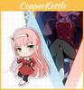Ditf Darling In The Franxx Keyring Zero Two 002 Acrylic Keychain Premium Quality Gift For Anime Lovers
