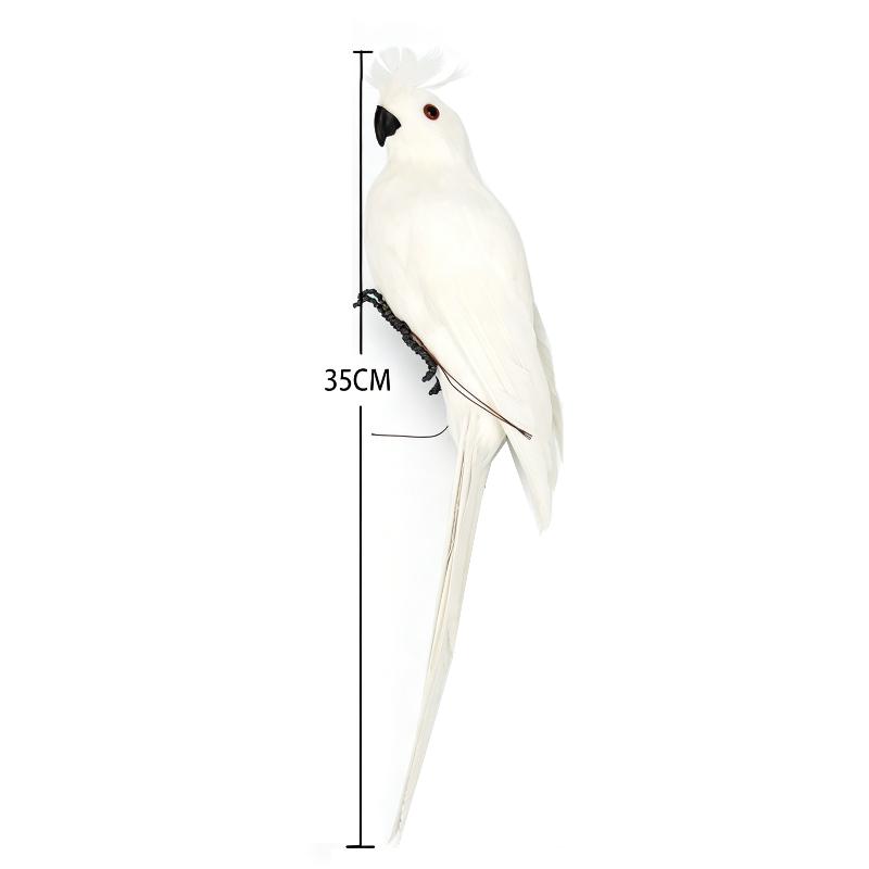 25/35Cm Simulation Parrot Garden Decoration Creative Lawn Figurine Ornament Animal Bird Outdoor Garden Party Prop Decoration