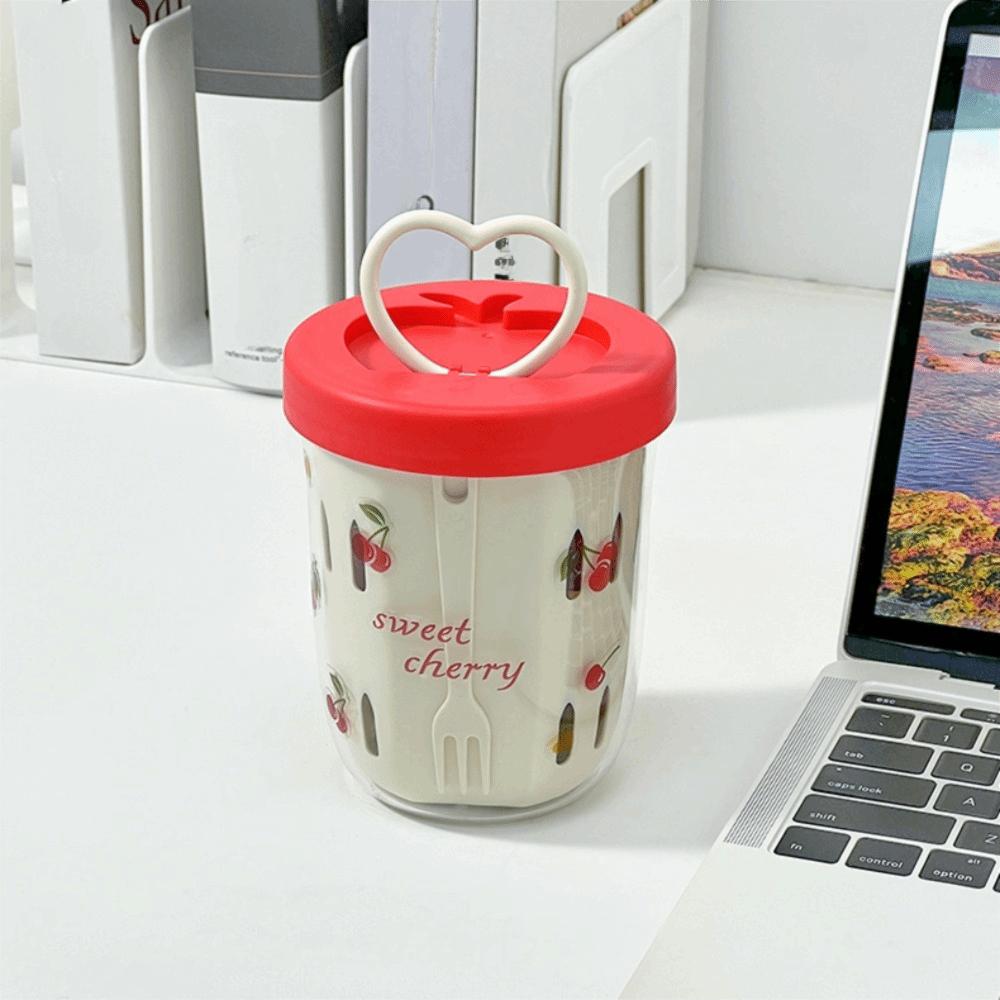 Auslaufsicherer Frühstücksbecher Wiederverwendbar Ablass-Fruchtbecher Multifunktionaler Haferflockenbehälter Büro