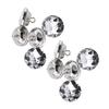 50pcs Crystal Diamante Rhinestone Round Buttons for Clothes Crafts Headboard Sofa