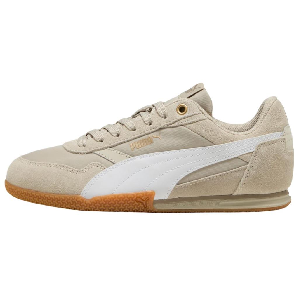 Puma Bella Donna Nylon Desert Dust Women Sneakers Cream White Gold 403554-05