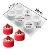 6 Compartments Silicone Pudding Cup Cake Mold French Dessert Mousse Cake Mold