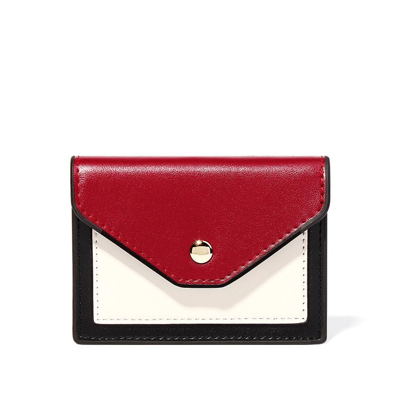 Portofel pentru femei de marcă Poșetă scurtă Mic din piele PU Suport carduri de credit Plic subțire Portofele pentru femei Buzunar pentru monede Poșete de modă