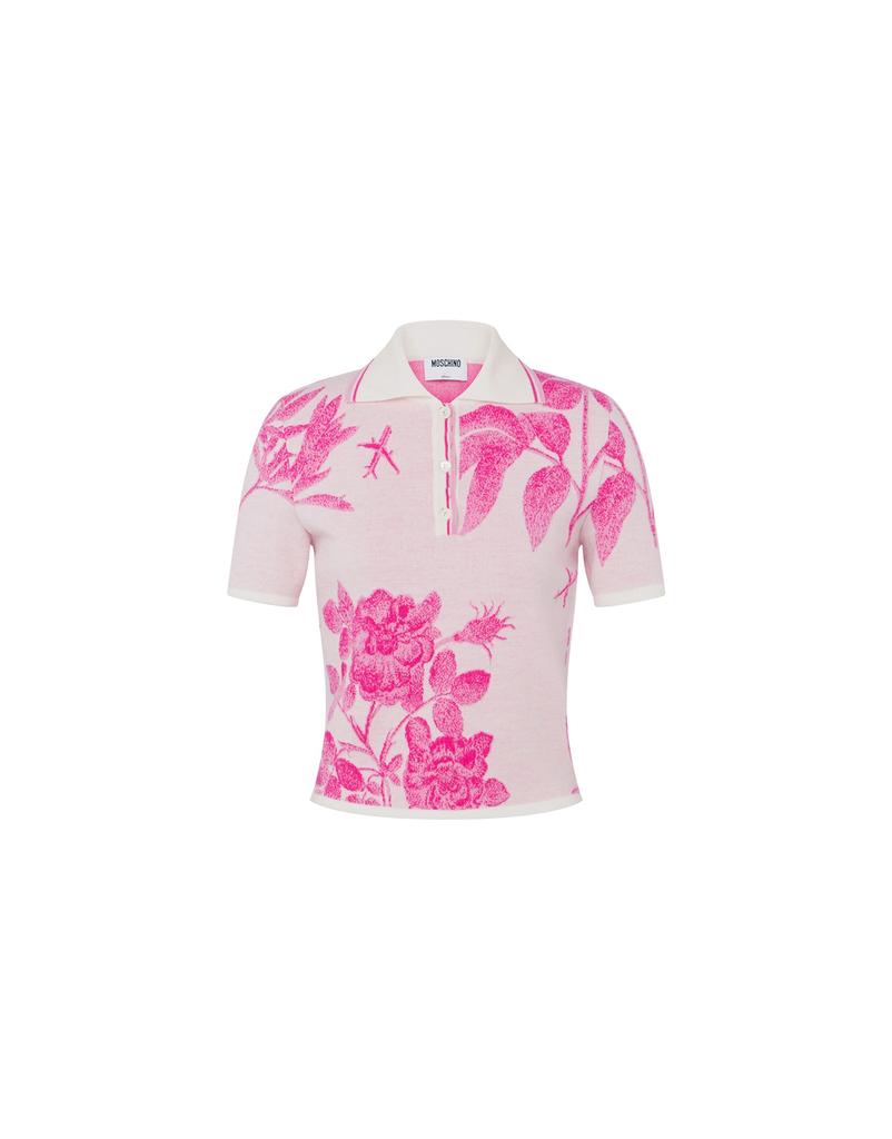 MOSCHINO Sanderson Flower Polo Knit