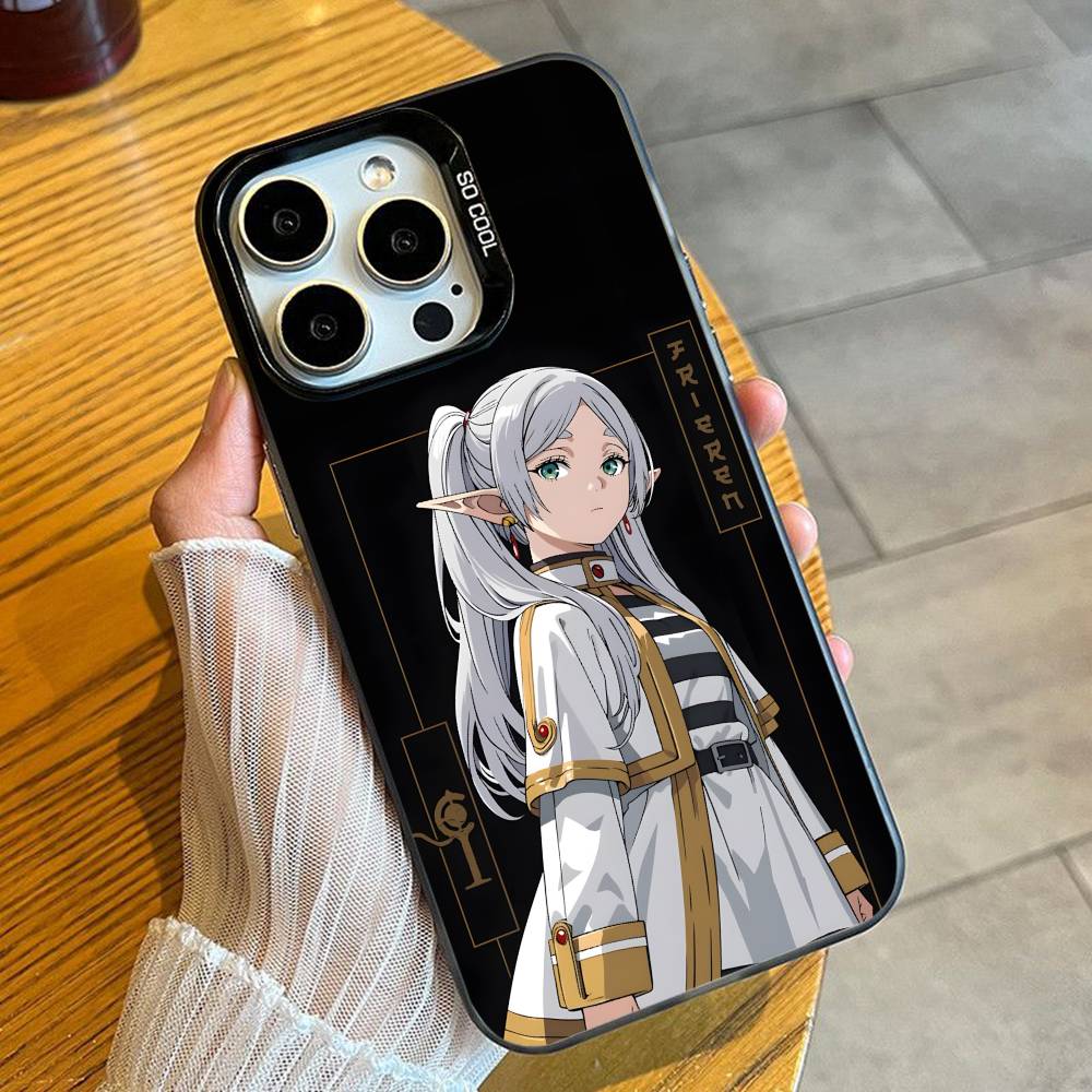 

Чехол для телефона «Старая ведьма F-Фрирен Убийца» для iPhone 16 17 15 14 12 13 Pro Max Черный Конфетный Матовый Ударопрочный Чехол iPhone12