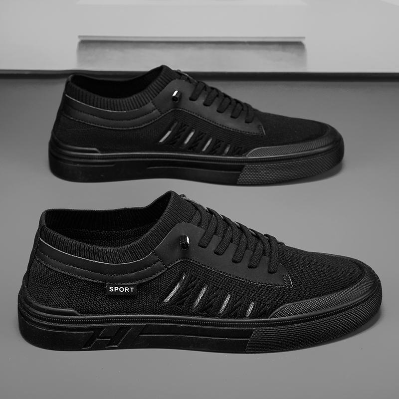 

Кроссовки, мужская теннисная роскошная обувь, мужская повседневная обувь, мужская обувь, модная обувь для скейтбординга четырех сезонов для мужчин 45 чёрный