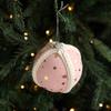 8CM Foam Ball Christmas Tree Pendant Hanging Ball Star Fabric Print Ball Decoration Arrangement
