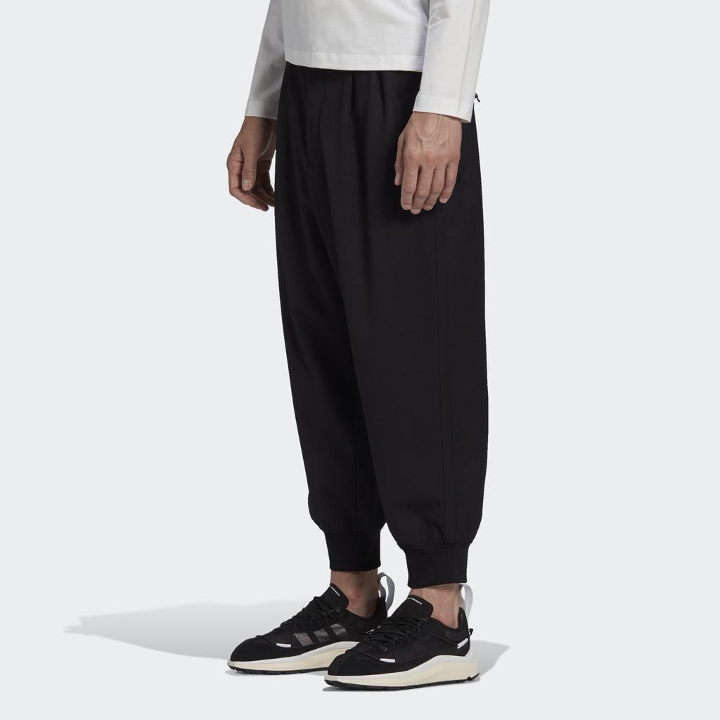 Y-3 Refined Wool Cuff Pant Black Men Bottoms GK4567