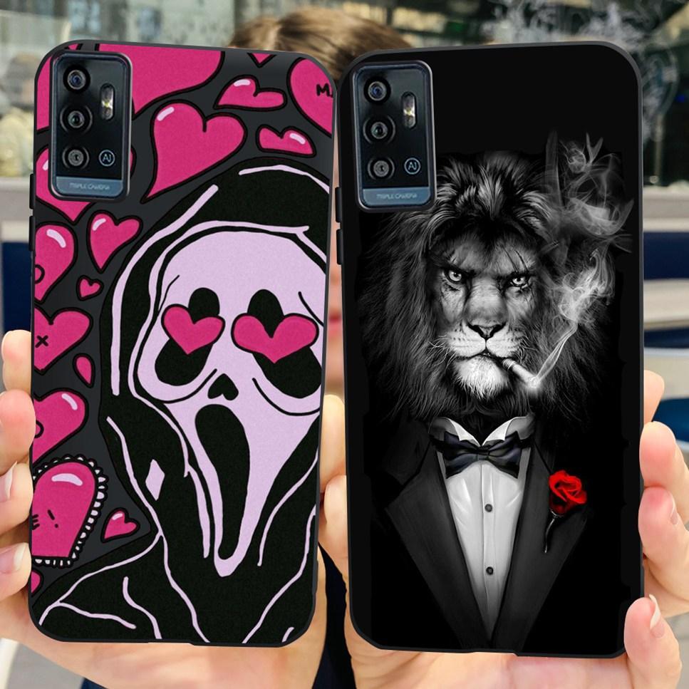 For ZTE Blade A71 6.52" Case Cartoon Dinosaur Football TPU Soft Silicone Cover For ZTE Blade A71 2021 A7030 Phone Cases Fundas