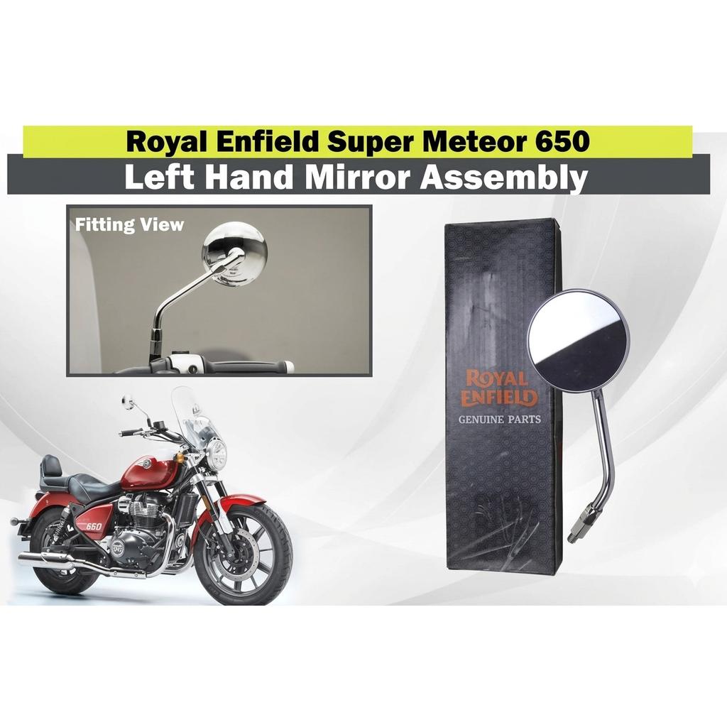Royal Enfield Super Meteor 650 "Left & Right Hand Side Chrome Mirror Assembly"