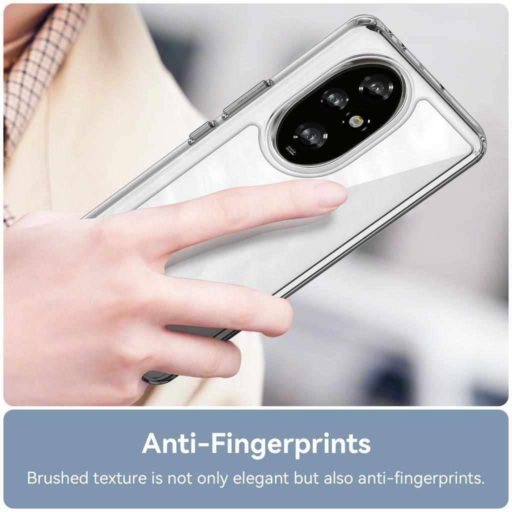 For Honor 200 Pro 5G Transparent Case Electroplating Buttons (Big Rear Lens Hole)