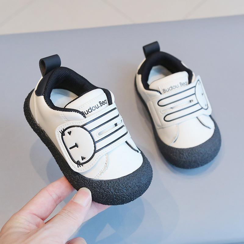 

Toddler Casual Shoes Soft Bottom Non-slip Baby Shoes Kids Boys Girls Comfort Leather Sneakers Fashion Cartoon Single Shoes 15(insole 12cm) бежевий