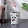 4 Pezzi Adesivi Divertenti per Pattumiera Impermeabili Decalcomanie Cartoon Autoadesive per Decorazione Pattumiera Cucina Ufficio