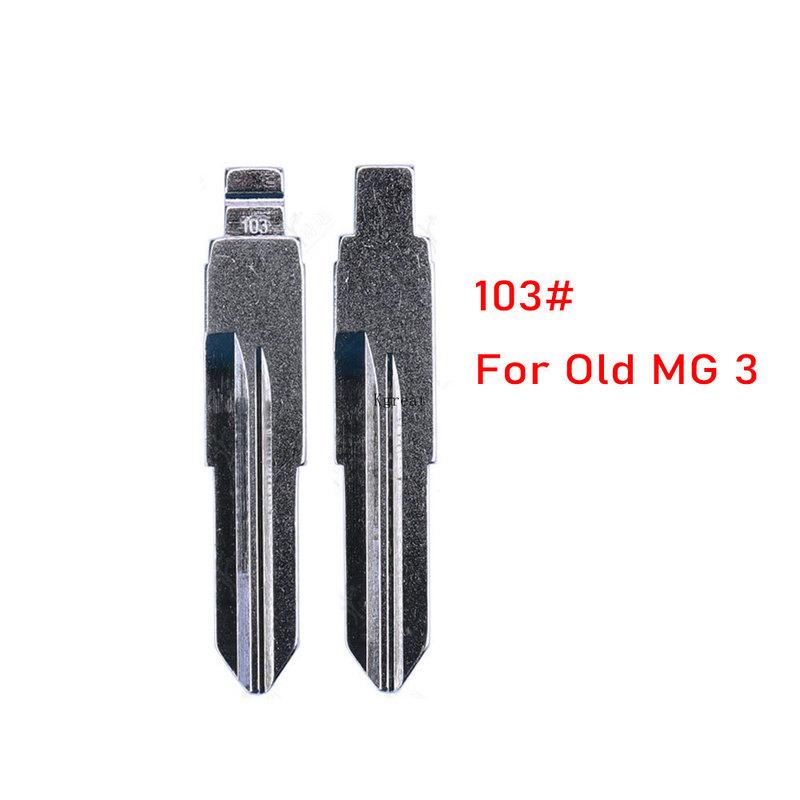 10pcs 103# KD Car Key Blade For Old MG Morris Garage 3 Modified Folding Remote Key Shell Uncut Blade Repacemet 103 key blade