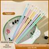 5 Pairs Colorful Fiberglass Chopsticks, Dishwasher Safe Chopstick, Reusable Non-slip Chop Sticks Japanese Chinese Fiberglass
